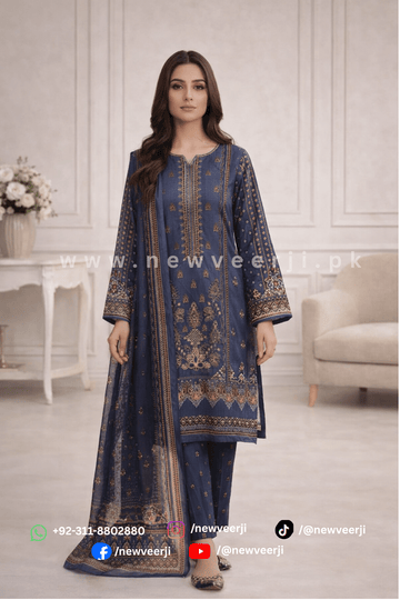 3 Piece Lawn Suit - New Veer Ji