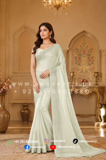Indian Satin Saree