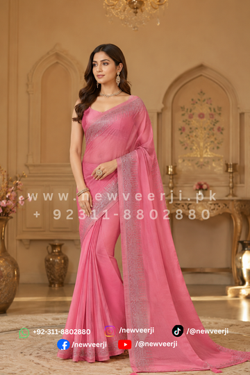 Indian Satin Saree