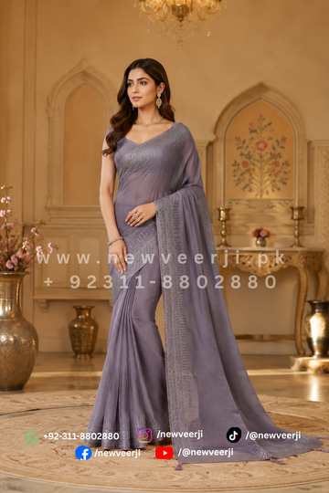 Indian Satin Saree