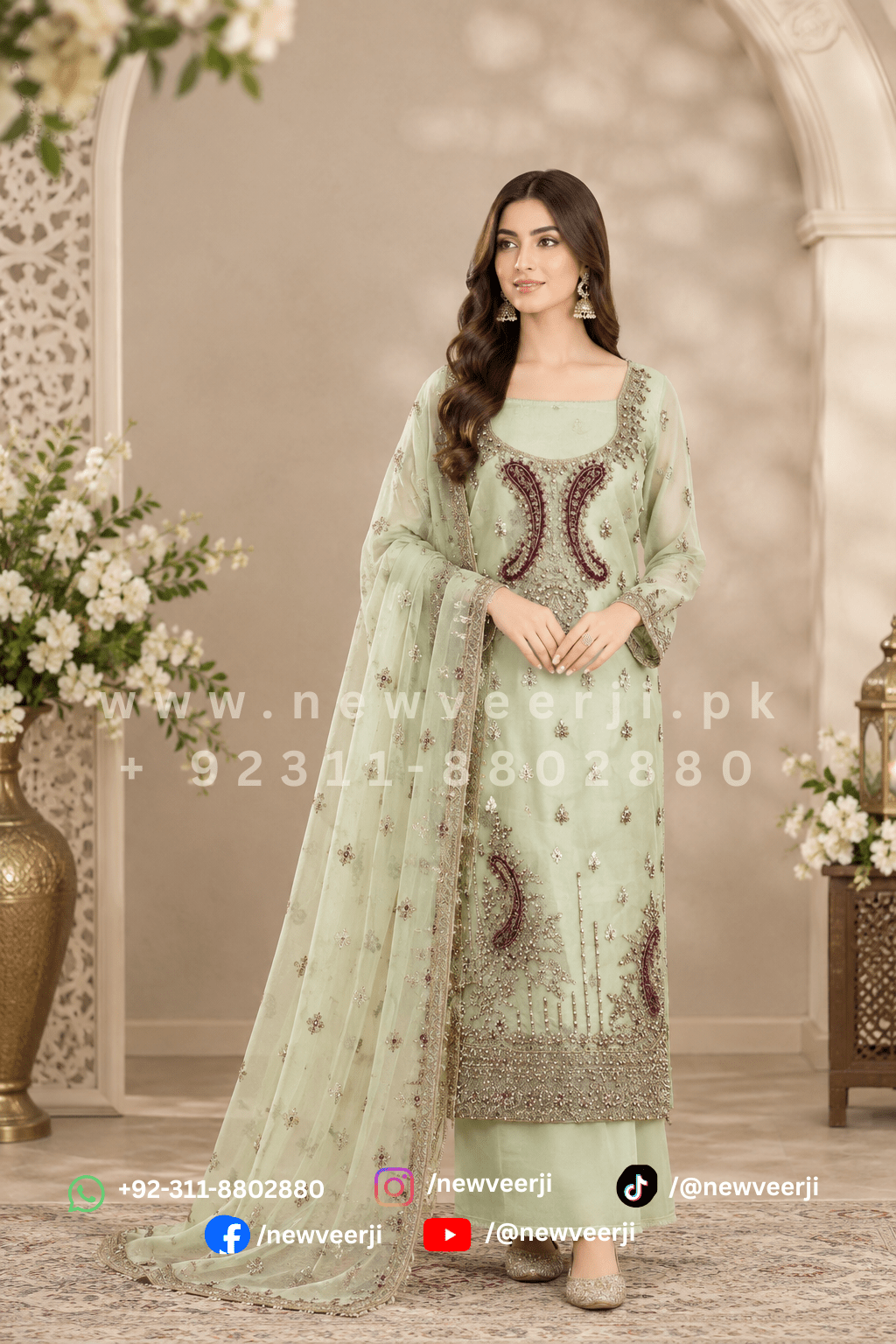 Complete 4 piece Net Suit - New Veer Ji