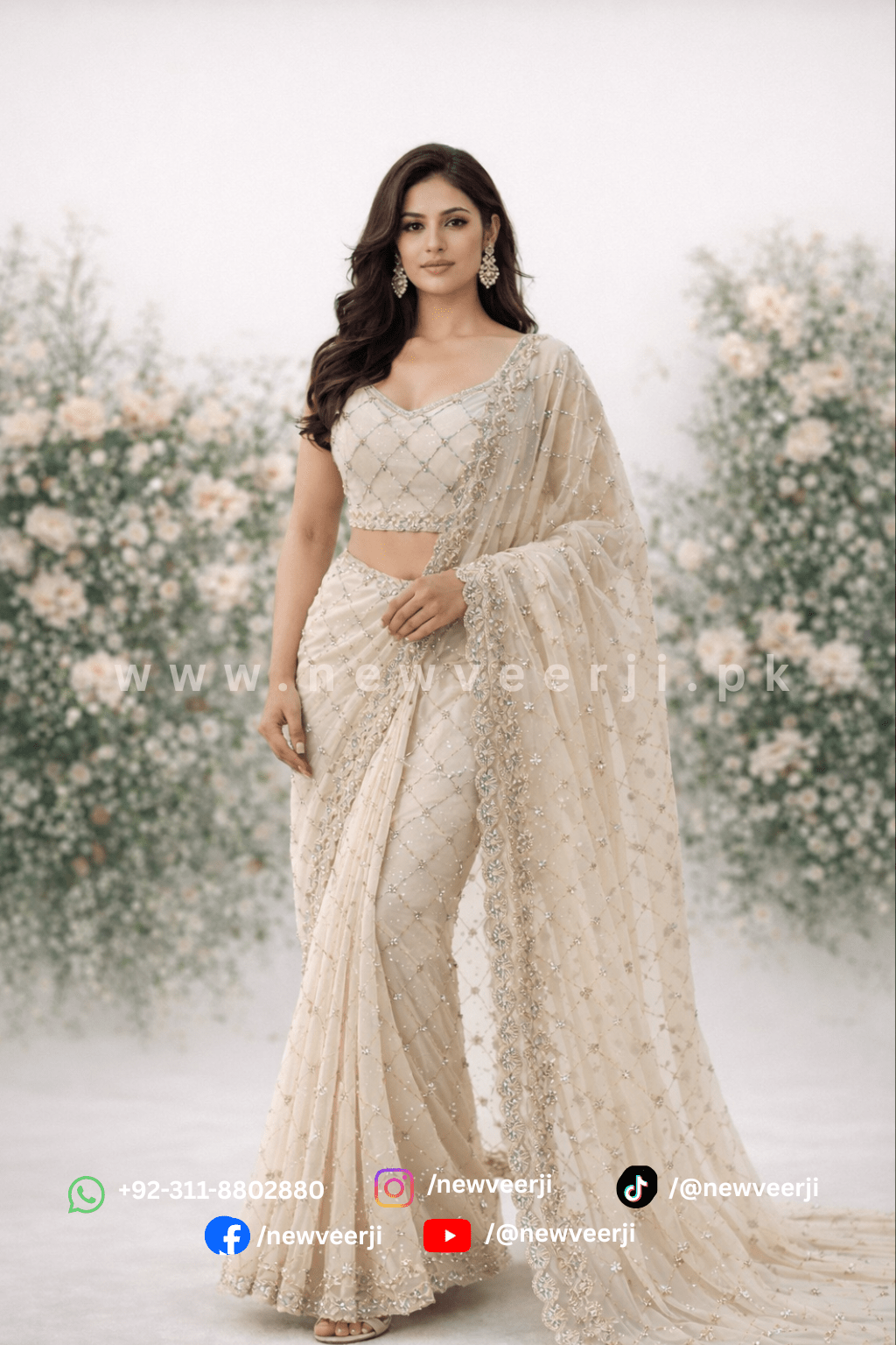 Cut Dan Jall Saree - New Veer Ji