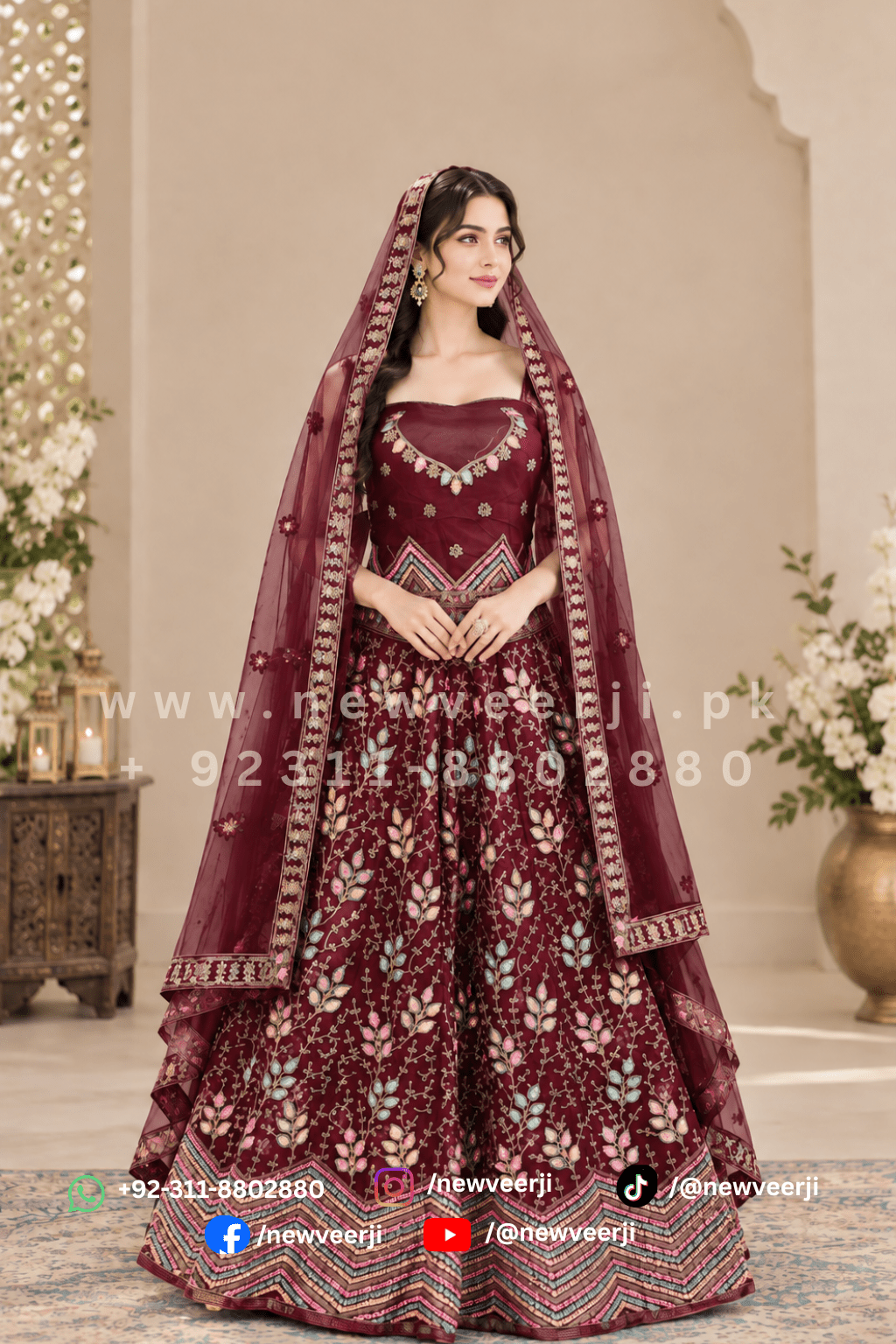 Designer Indian Lehenga - New Veer Ji
