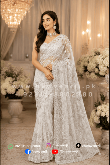 Designer Soft Net Saree - New Veer Ji