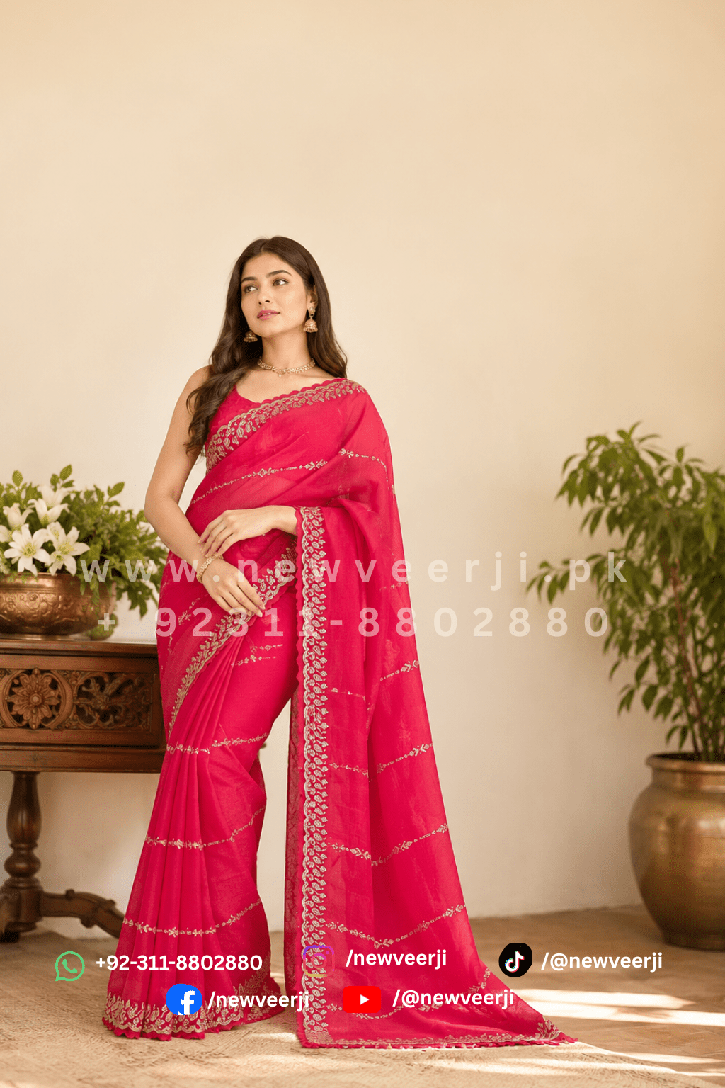 Double Shade micro Shimmery Silk - New Veer Ji