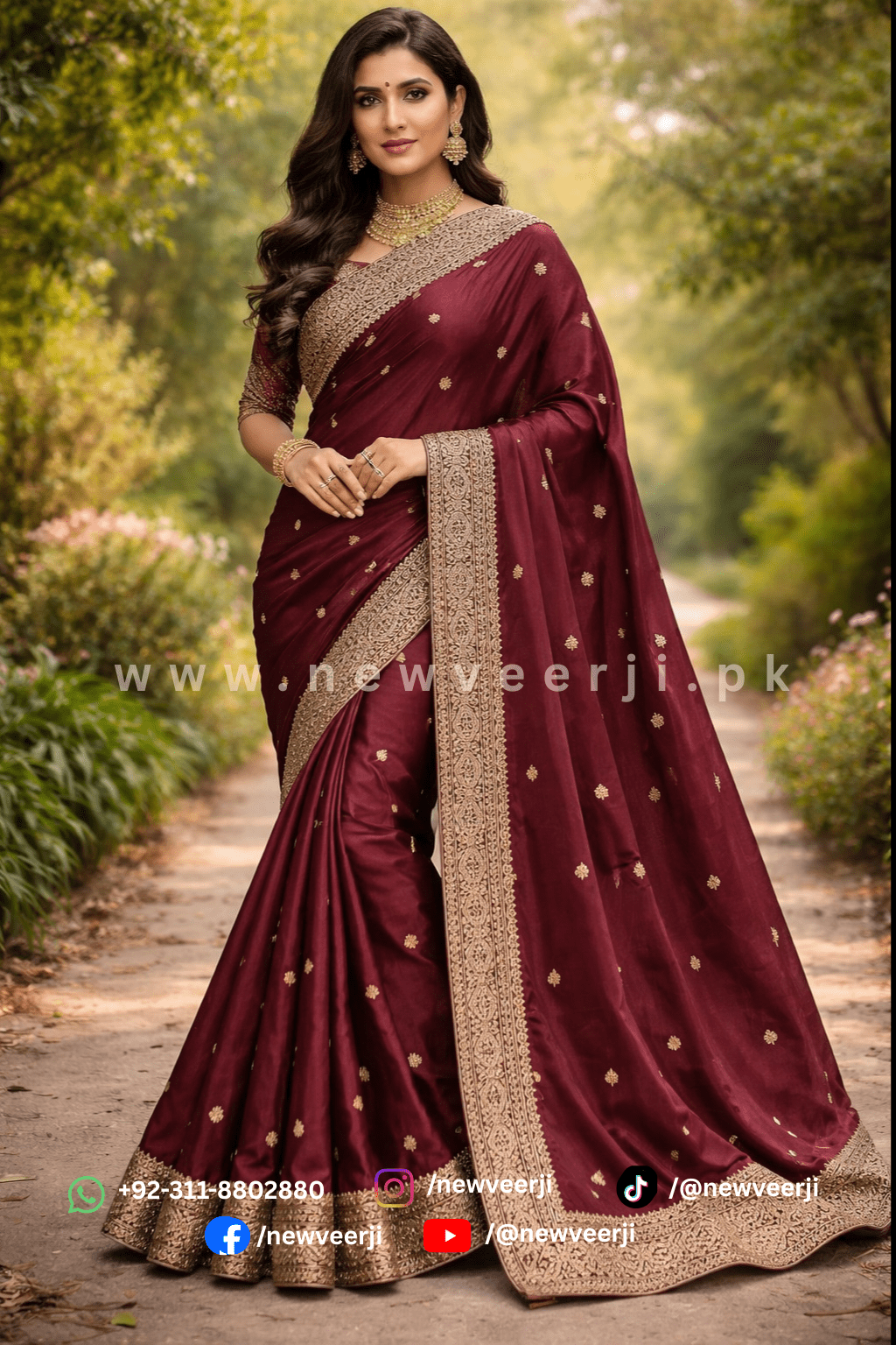 Elegant Rangoli Silk Saree - New Veer Ji