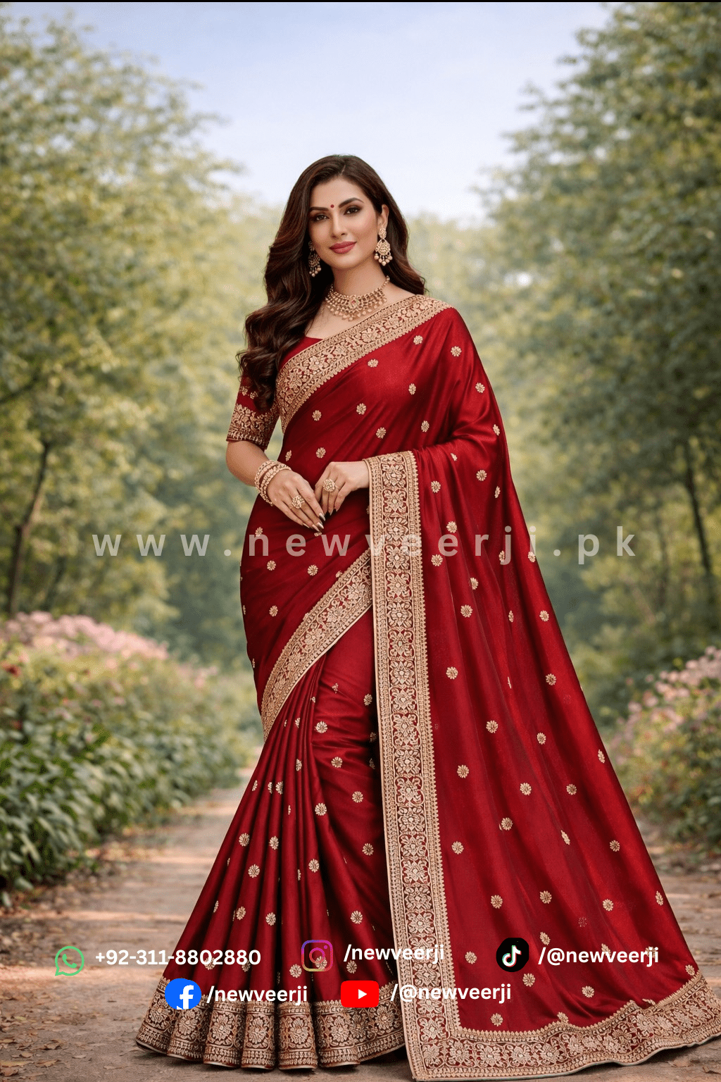 Elegant Rangoli Silk Saree - New Veer Ji