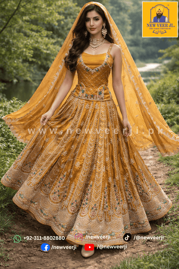 Fancy Silk Zardozi Lehenga Set - New Veer Ji