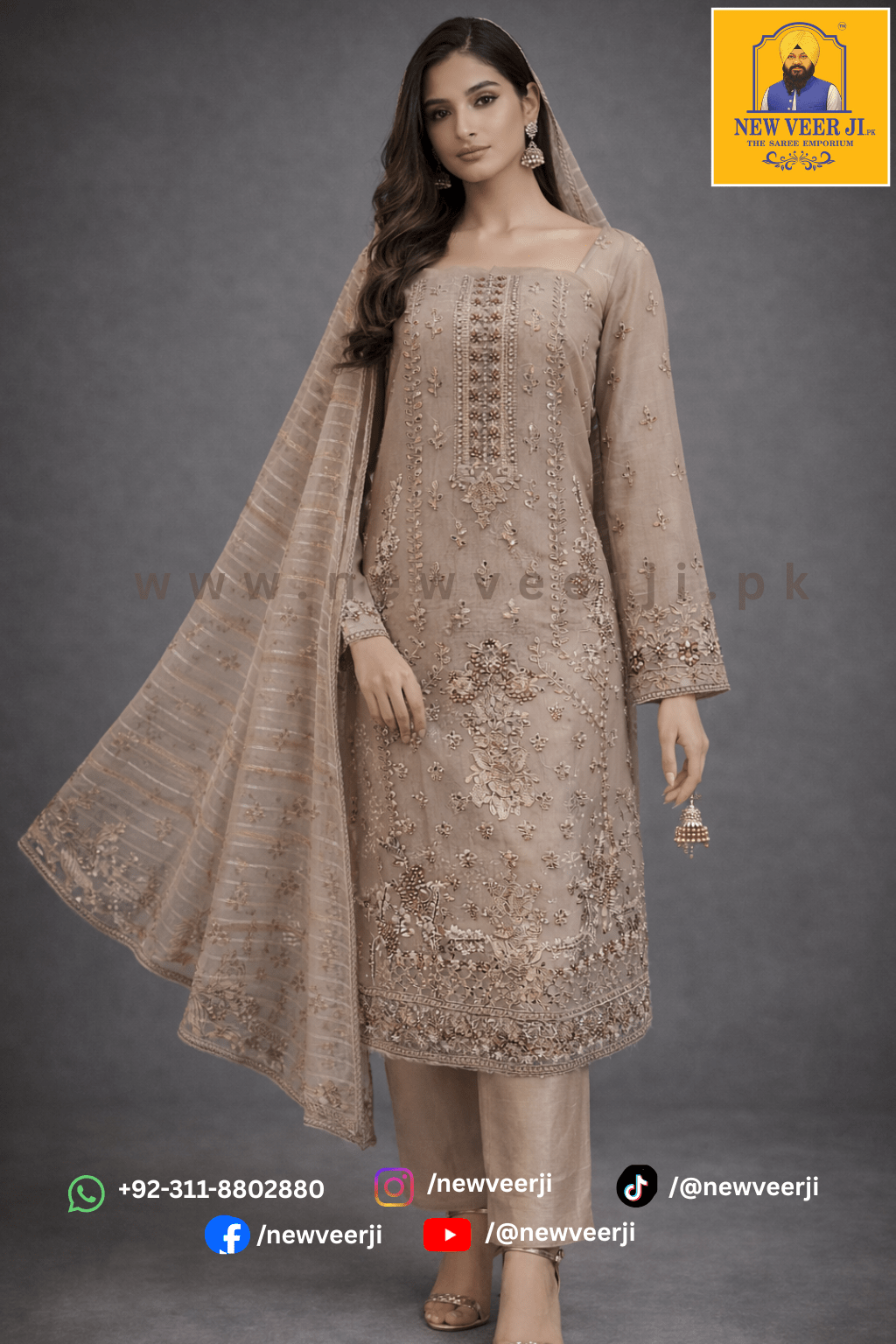 Fancy Suit 3 piece - New Veer Ji