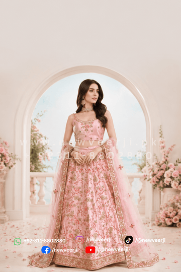 Indian Katan Silk Lehenga - New Veer Ji