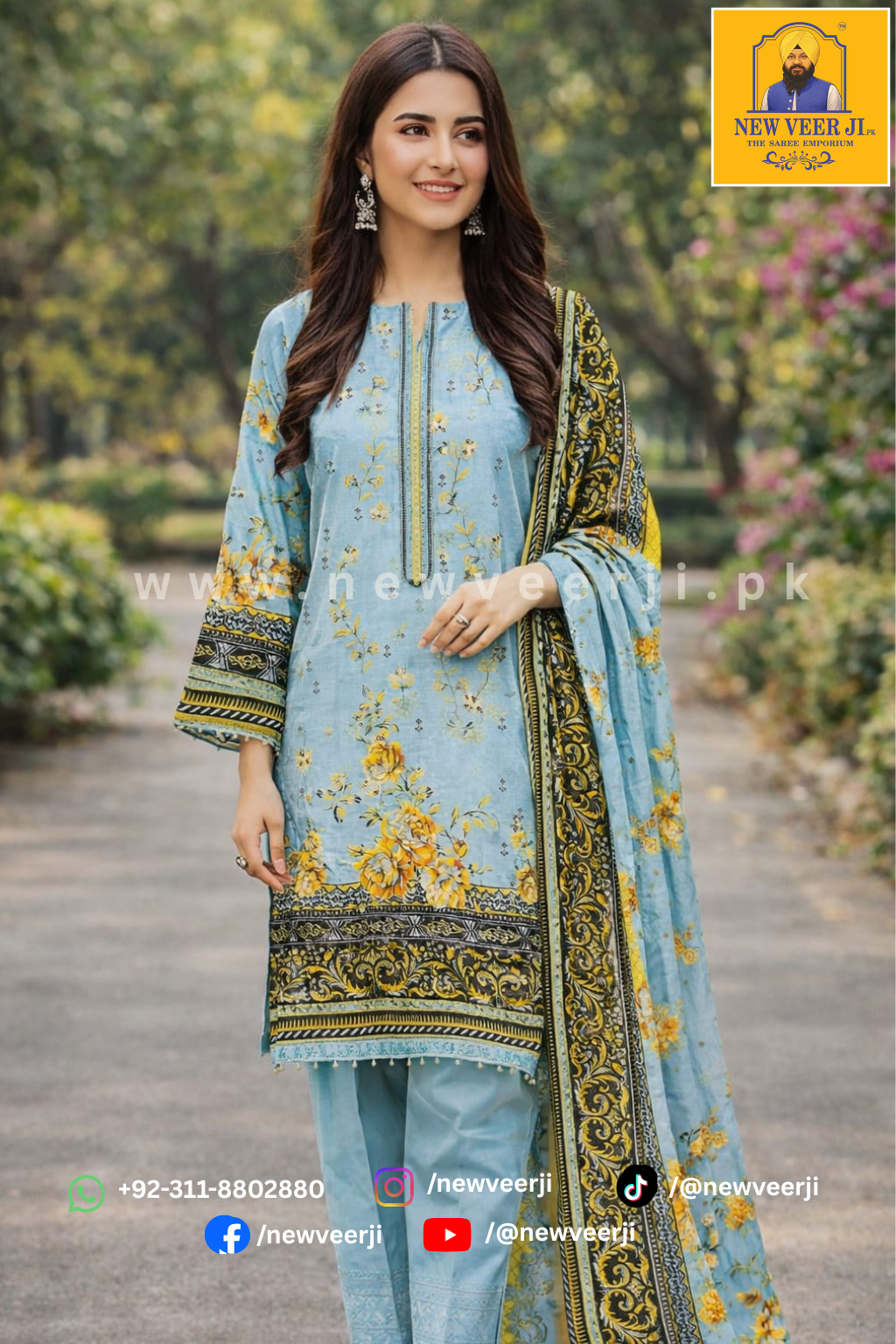 Lawn Suit 3p - New Veer Ji