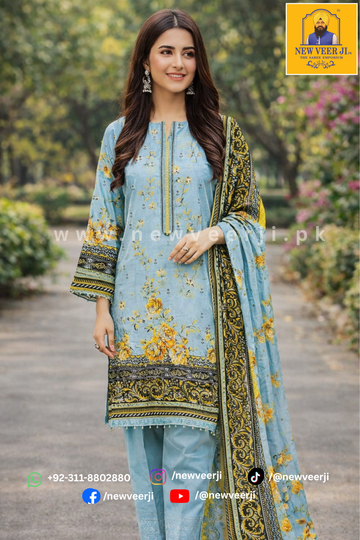 Lawn Suit 3p - New Veer Ji