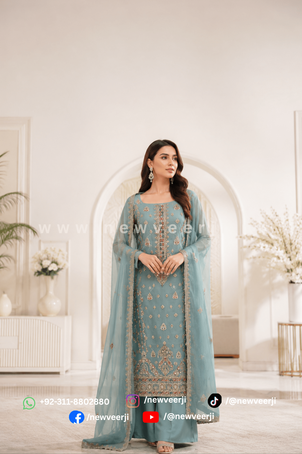 party wear 3p Suit - New Veer Ji