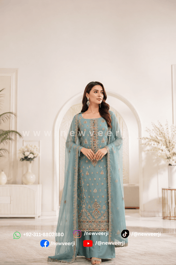 party wear 3p Suit - New Veer Ji