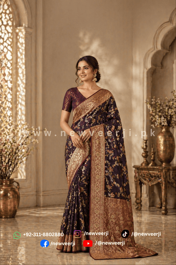 Premium Kanchipuram Silk Saree - New Veer Ji