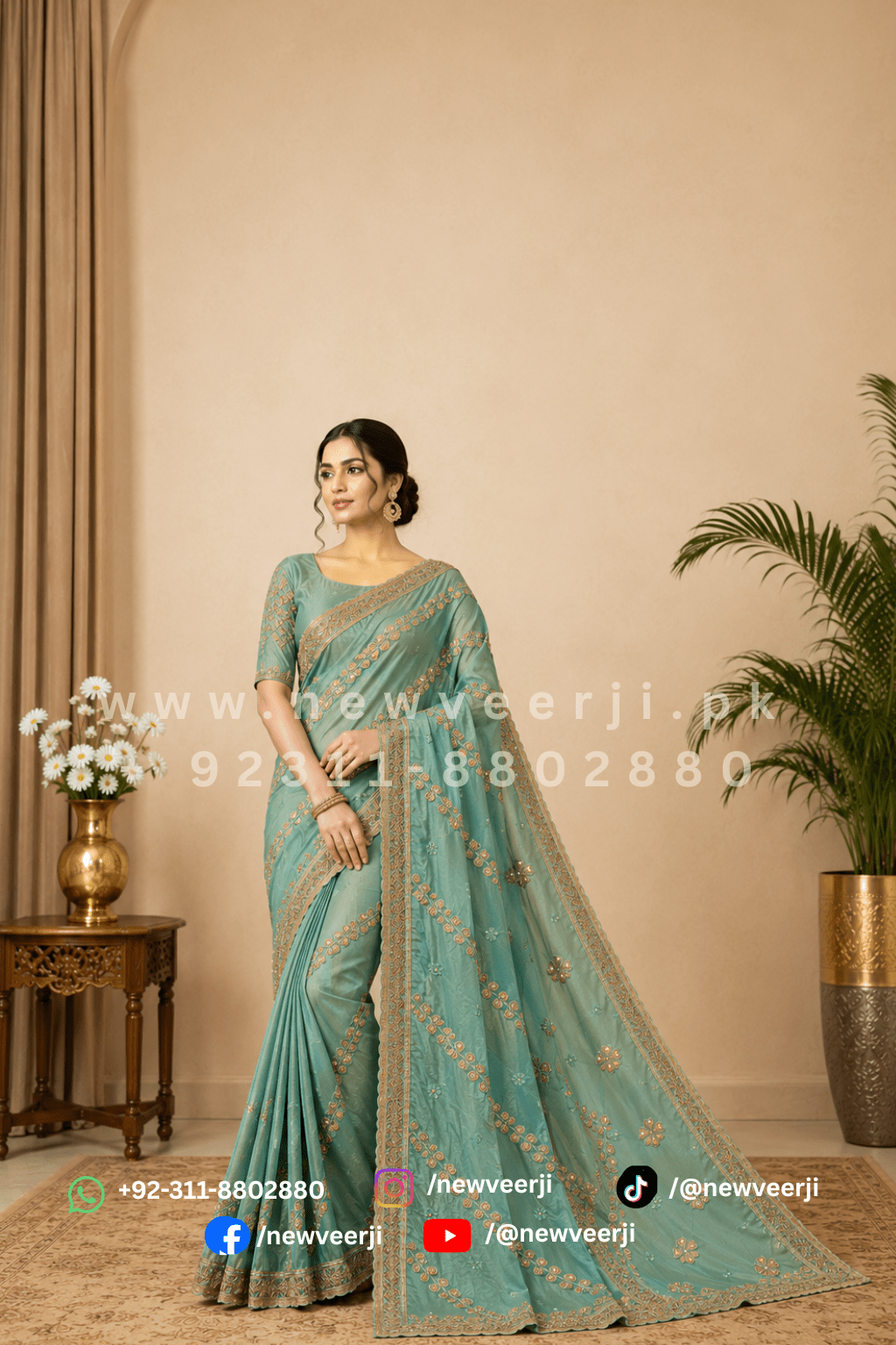Premium Soft Katan Silk Saree - New Veer Ji
