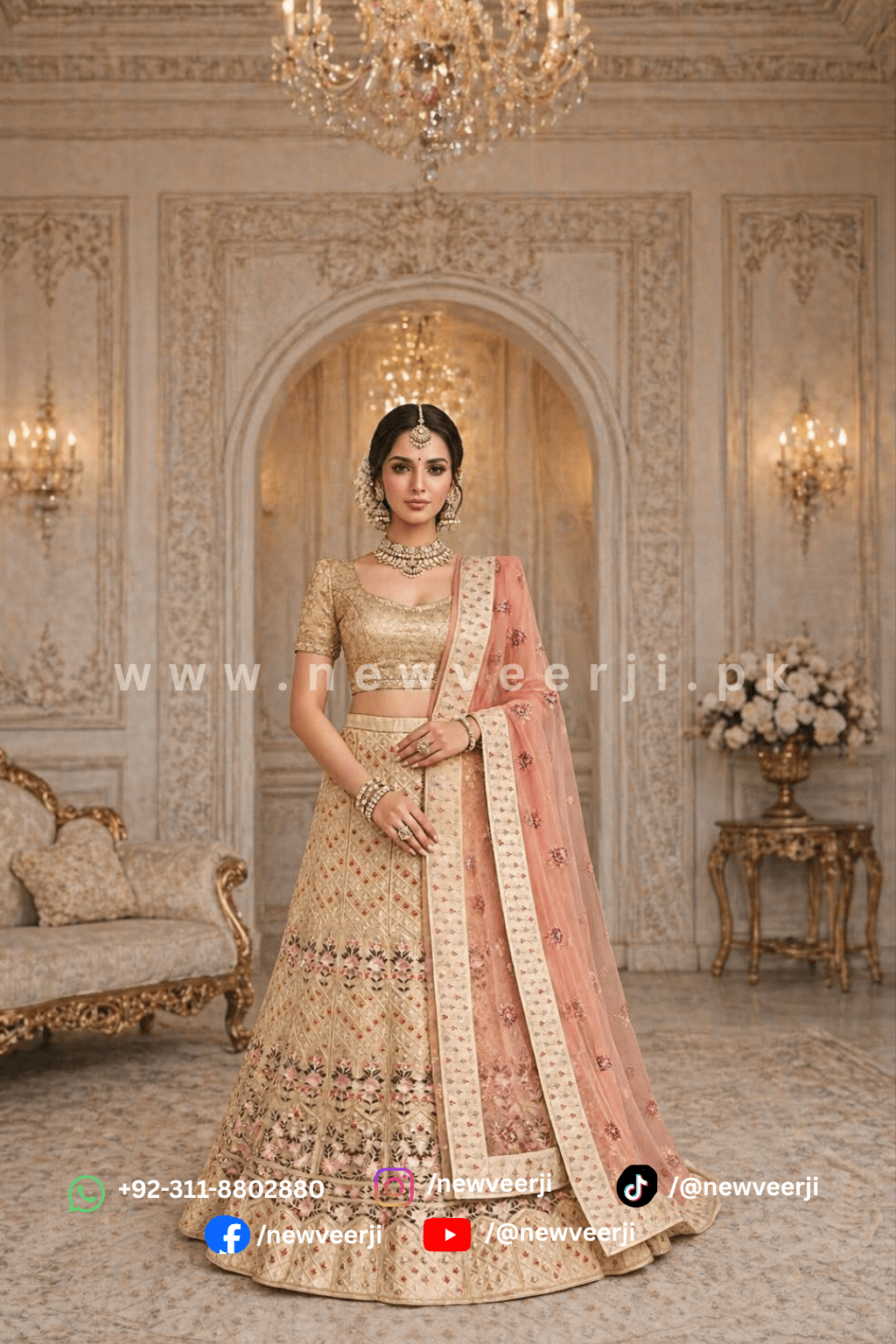 Premium soft net lehenga - New Veer Ji