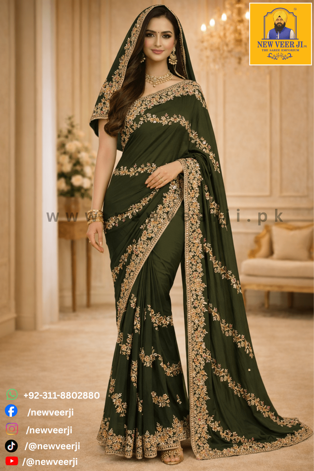 Saree Vichitra Zari - New Veer Ji
