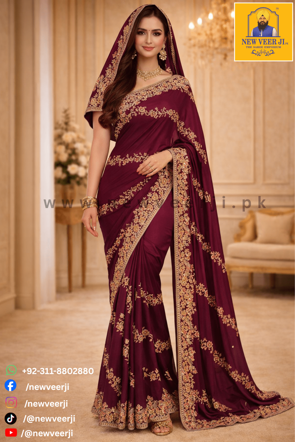 Saree Vichitra Zari - New Veer Ji