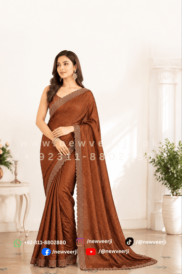 Shimmery Micro Silk Saree - New Veer Ji
