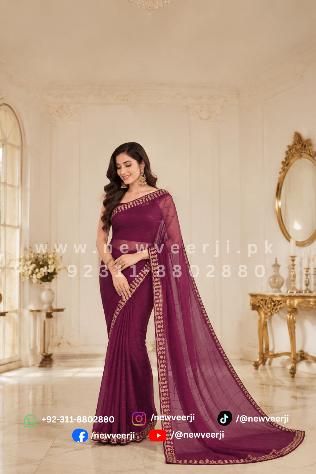 Soft Chiffon Saree - New Veer Ji