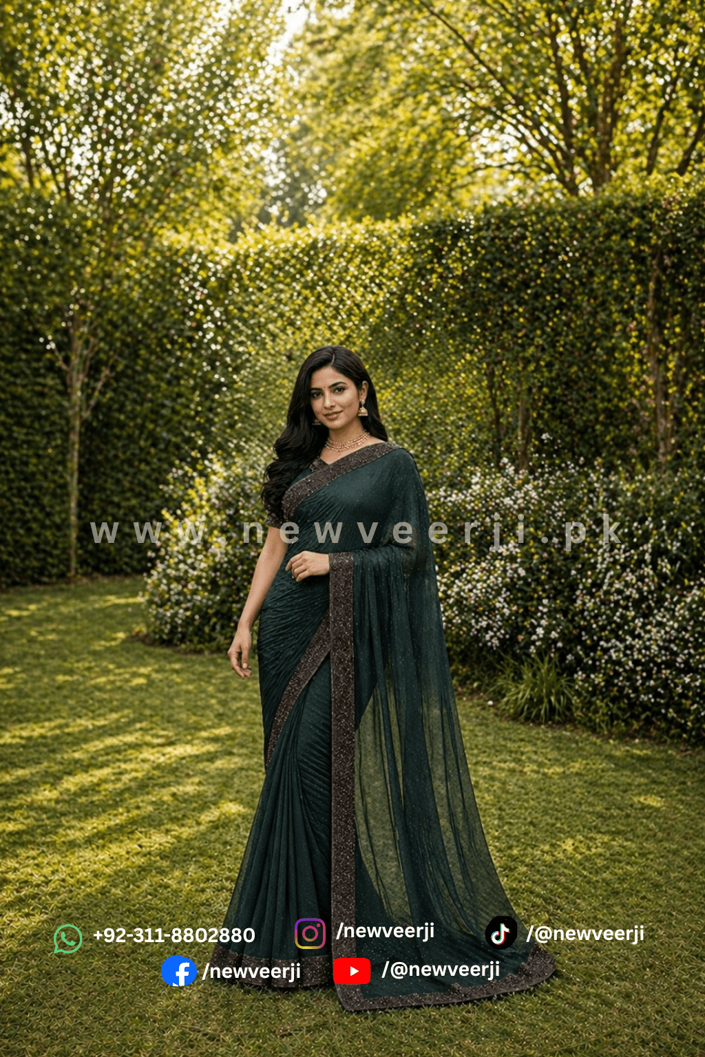 Soft Net Fabric Saree - New Veer Ji