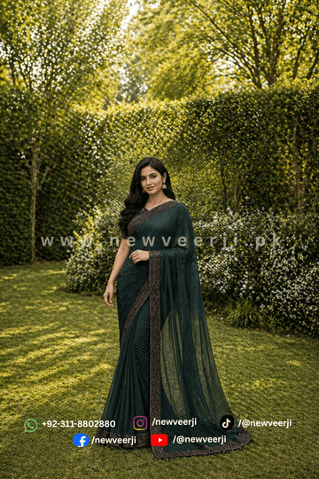 Soft Net Fabric Saree - New Veer Ji
