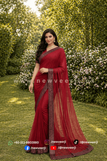 Soft Net Fabric Saree - New Veer Ji