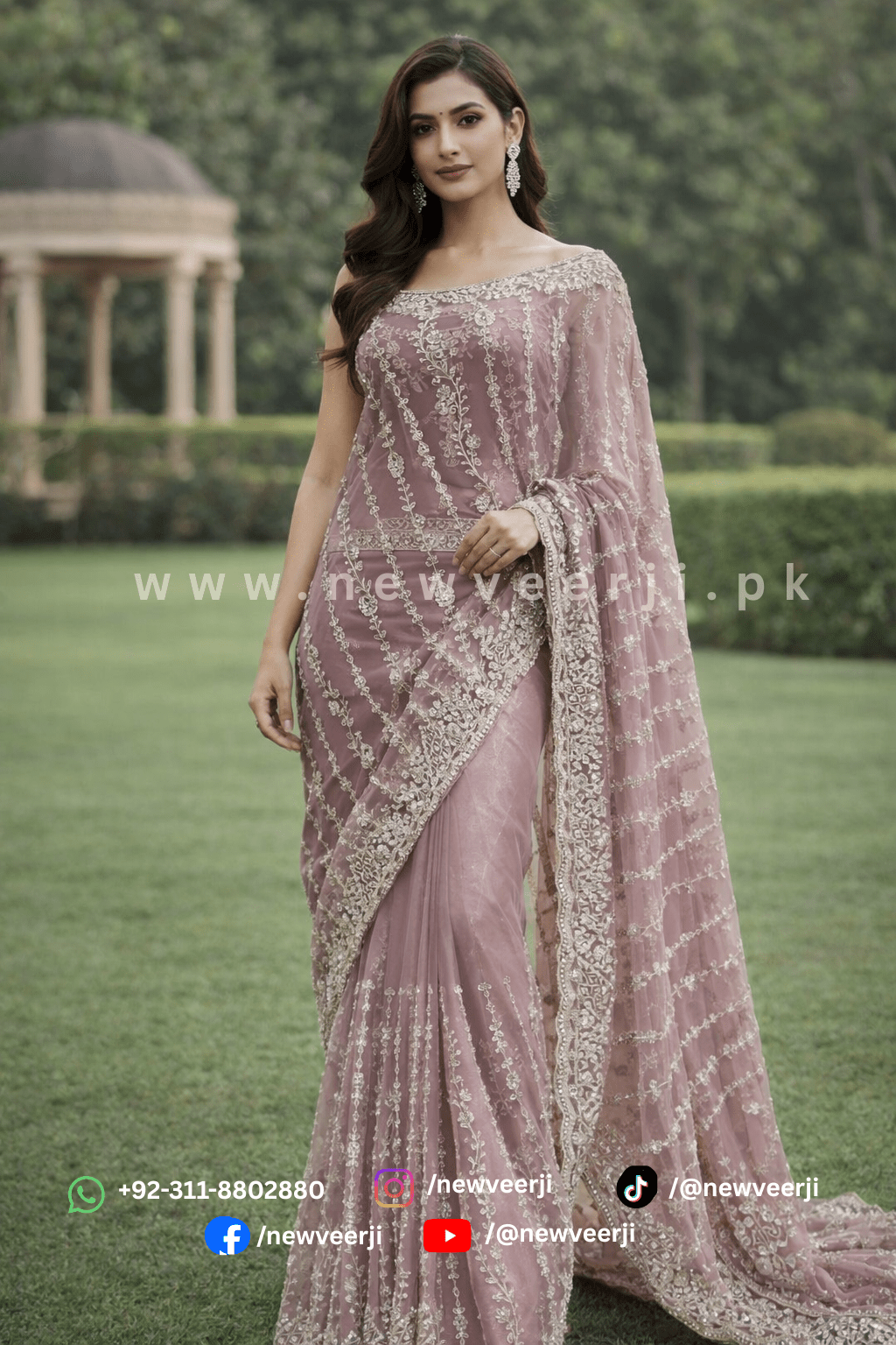 Soft Net Fancy Saree - New Veer Ji