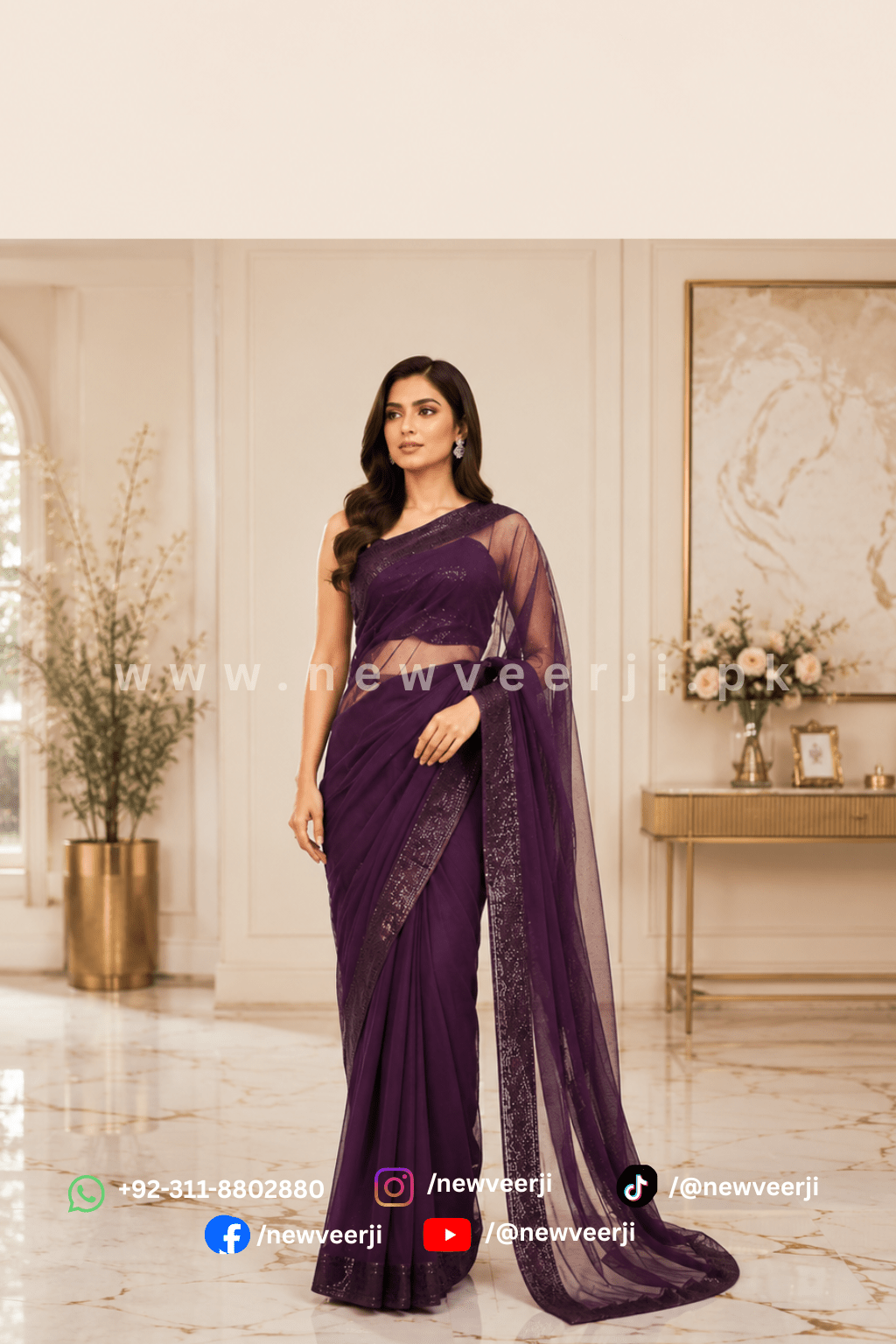 Soft Net Saree - New Veer Ji
