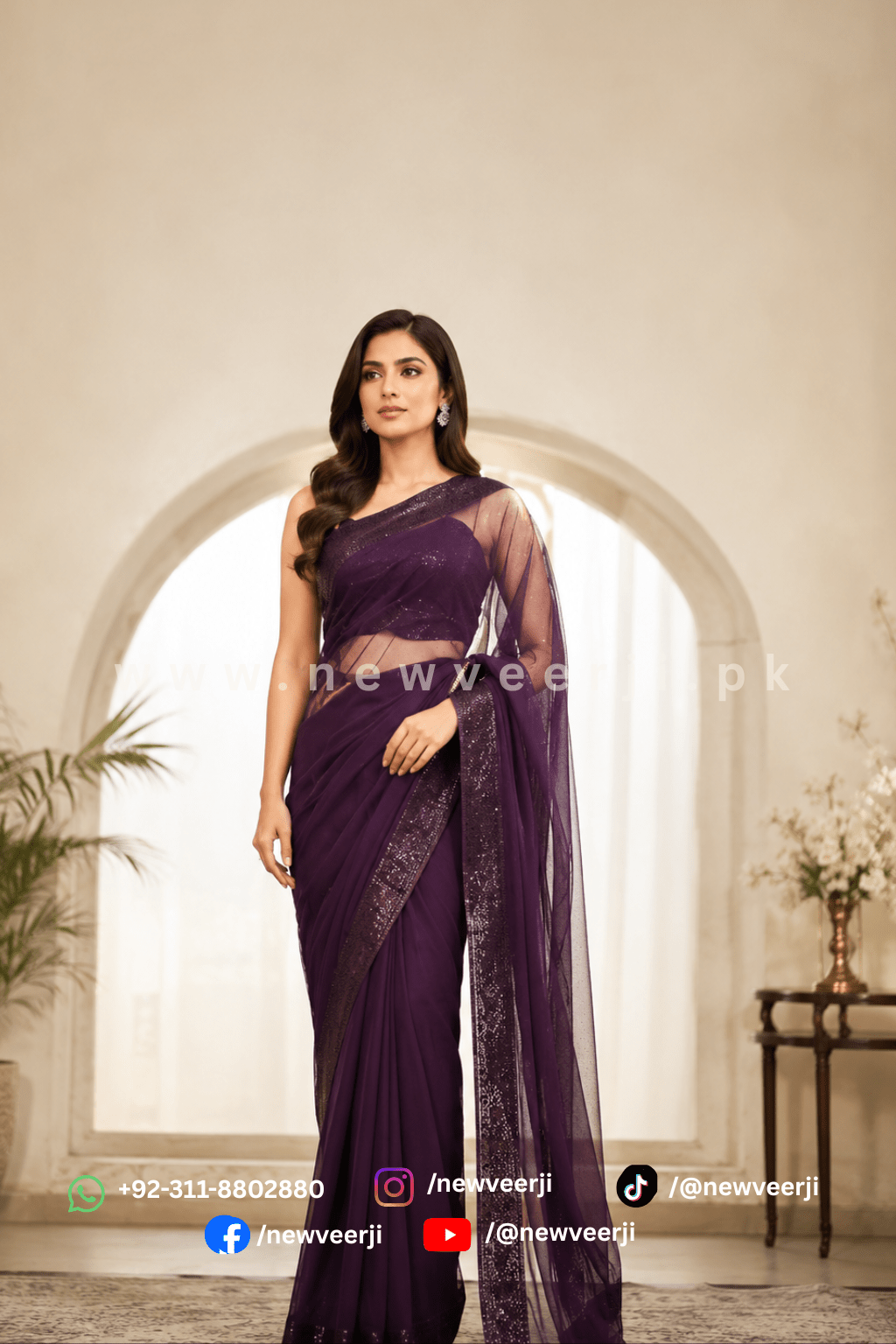 Soft Net Saree - New Veer Ji