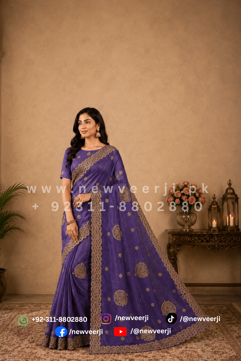 Soft Shimmery Silk Saree - New Veer Ji
