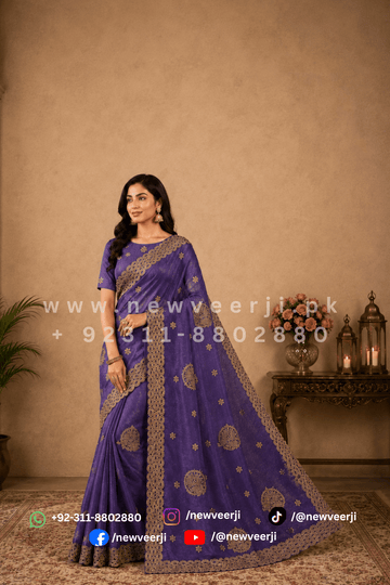Soft Shimmery Silk Saree - New Veer Ji