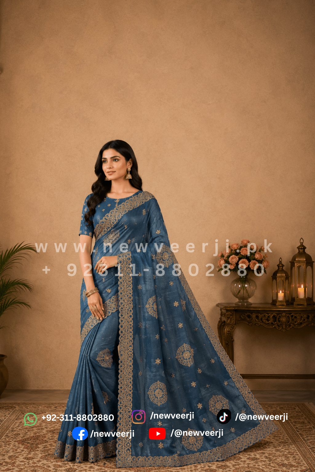 Soft Shimmery Silk Saree - New Veer Ji