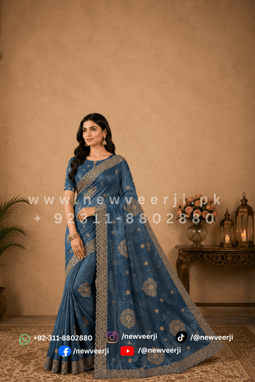 Soft Shimmery Silk Saree - New Veer Ji