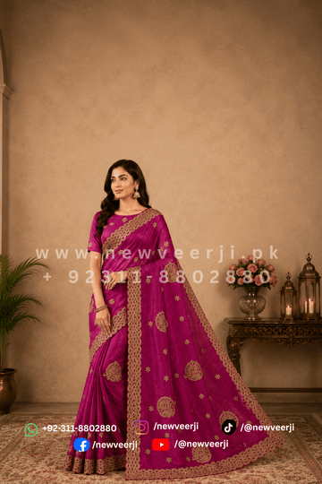 Soft Shimmery Silk Saree - New Veer Ji